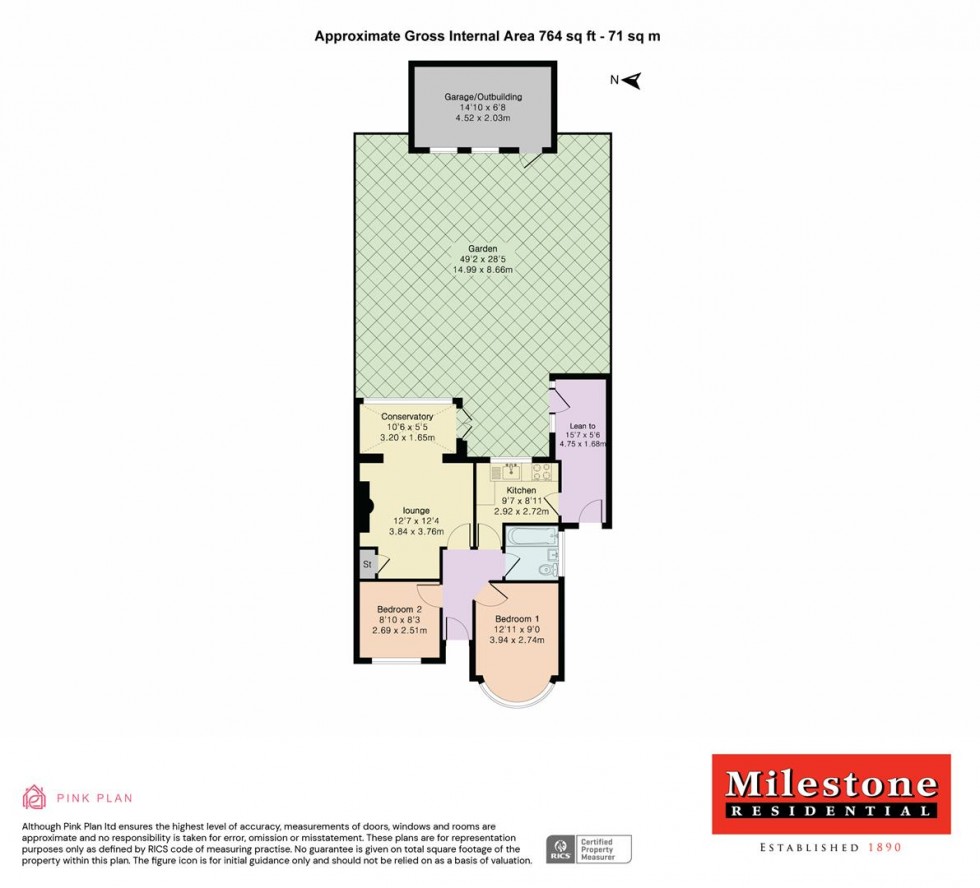 Floorplan for Parkfield Road, Feltham