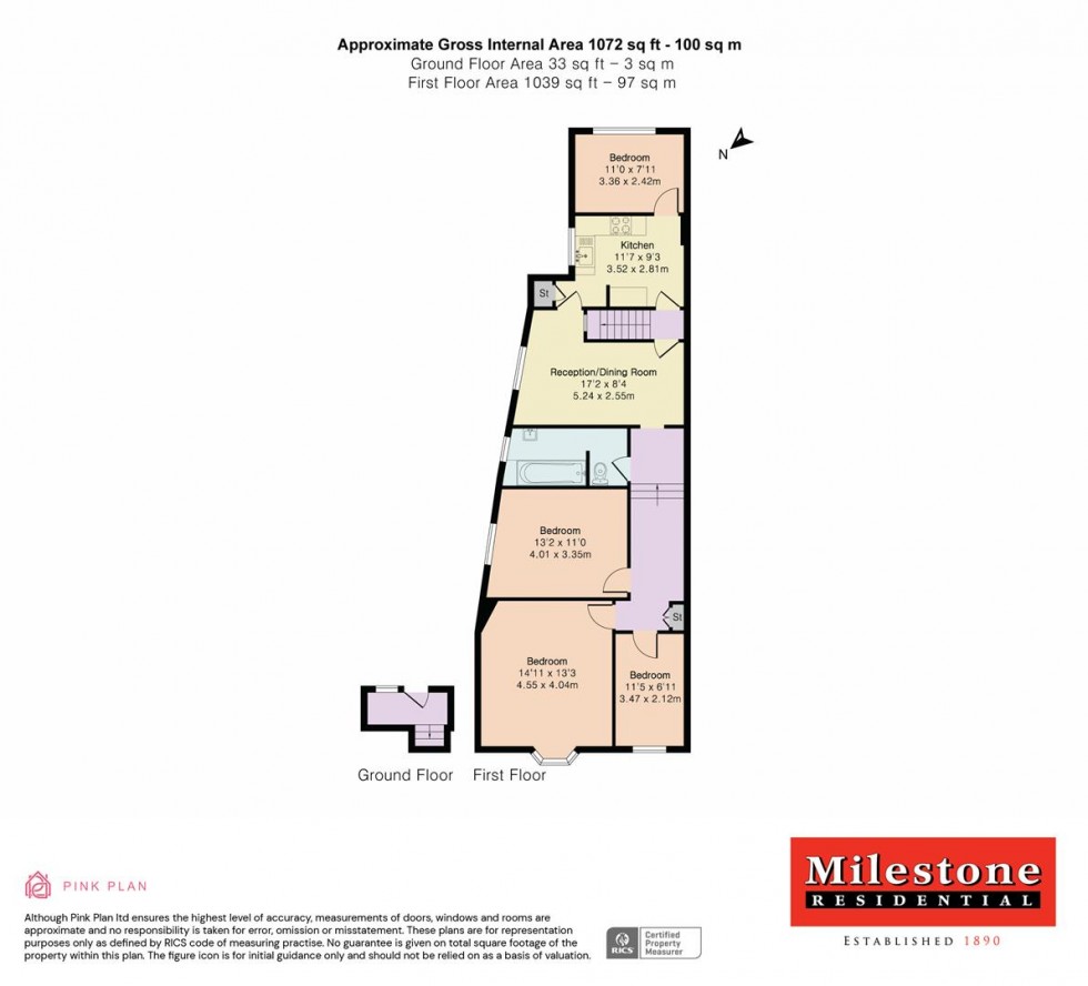 Floorplan for Church Road, Ashford