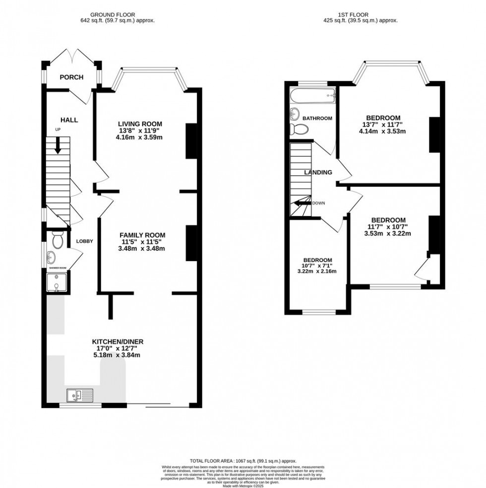 Floorplan for Argyle Avenue, Hounslow