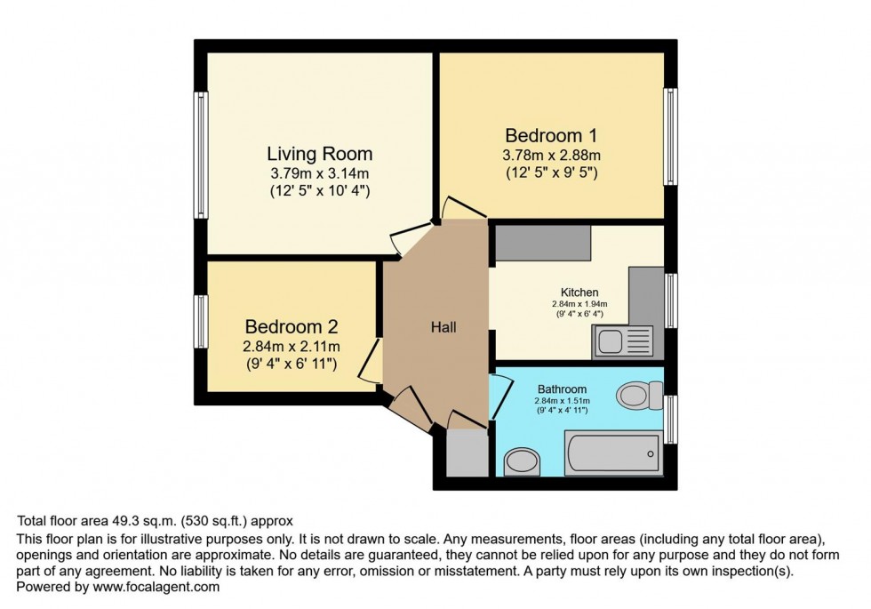 Floorplan for Rosemary Gardens, Mortlake, London