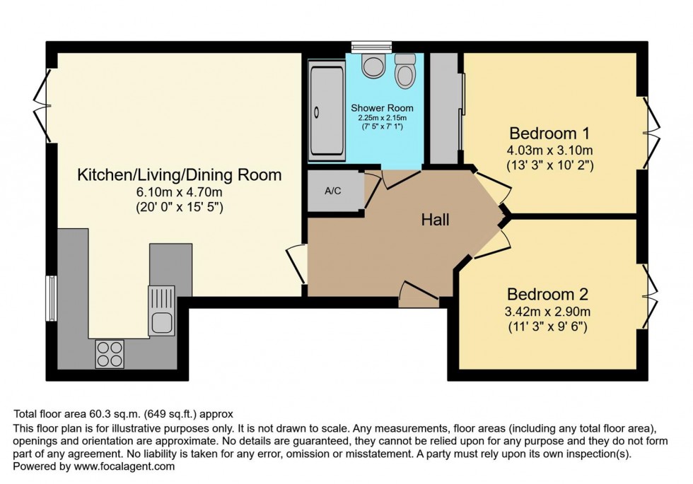 Floorplan for Pouparts Place, Twickenham