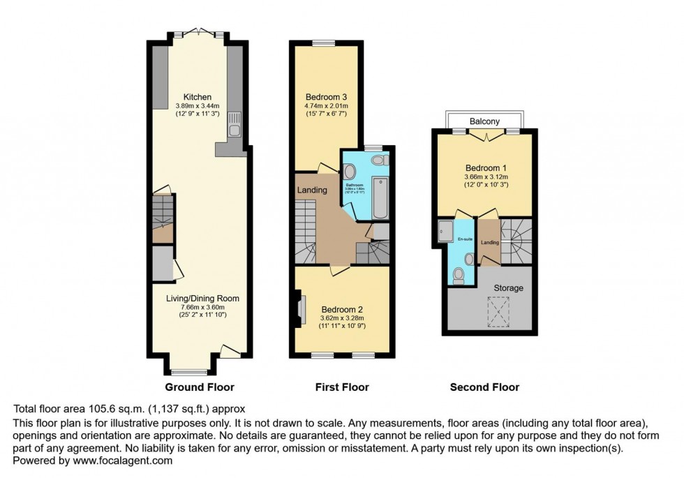 Floorplan for Brook Road, Twickenham