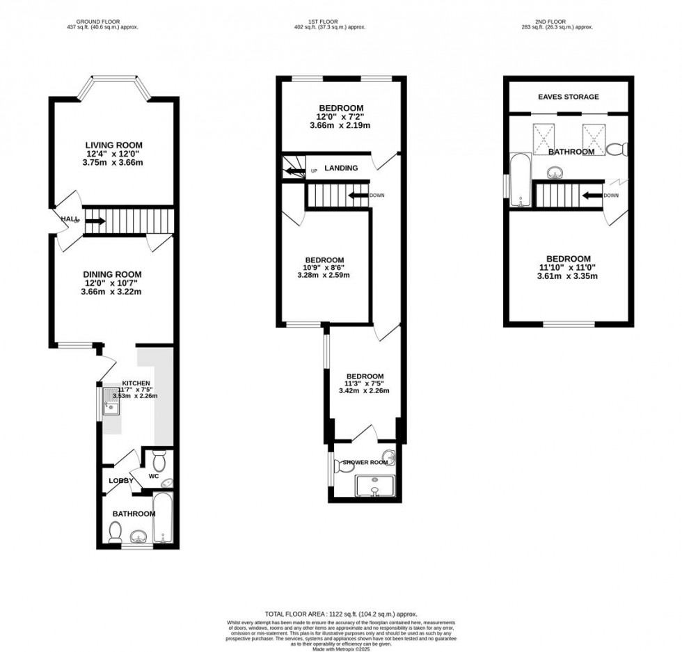 Floorplan for Cromwell Road, Hounslow