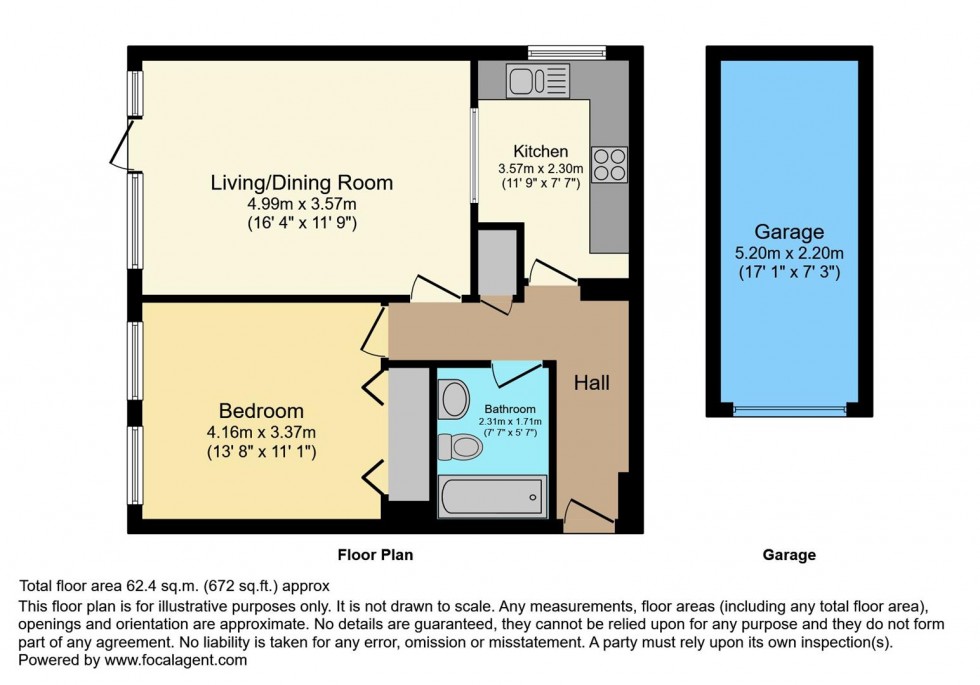 Floorplan for Manor Road, Twickenham