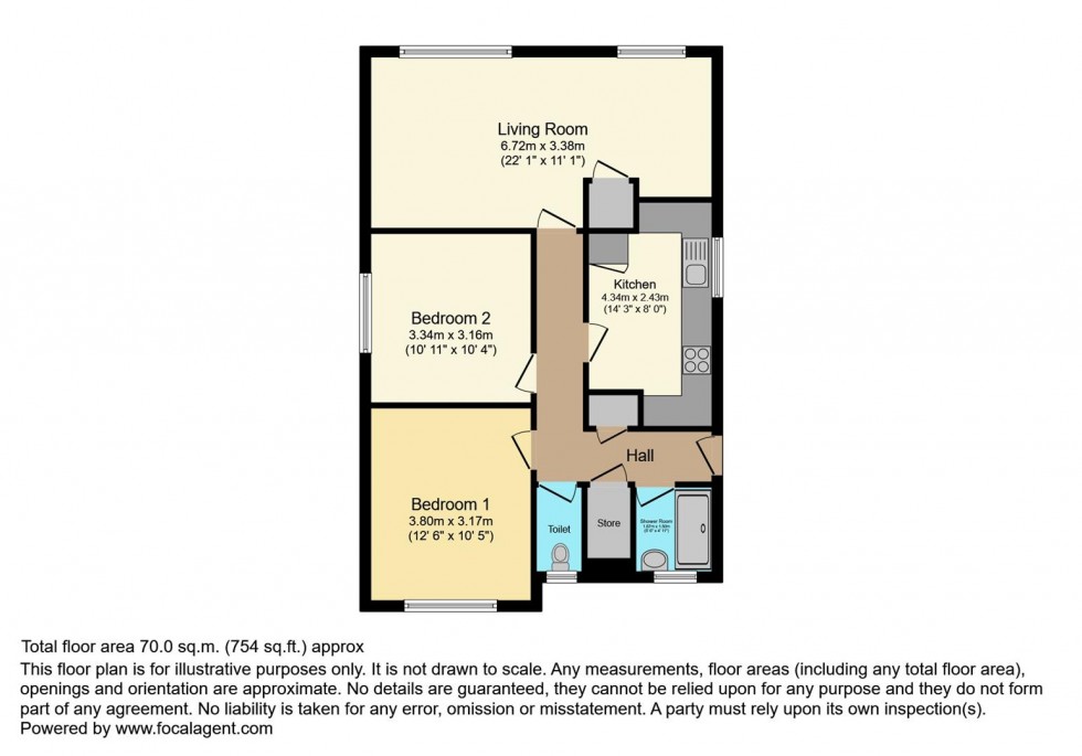 Floorplan for Alexander Close, Twickenham