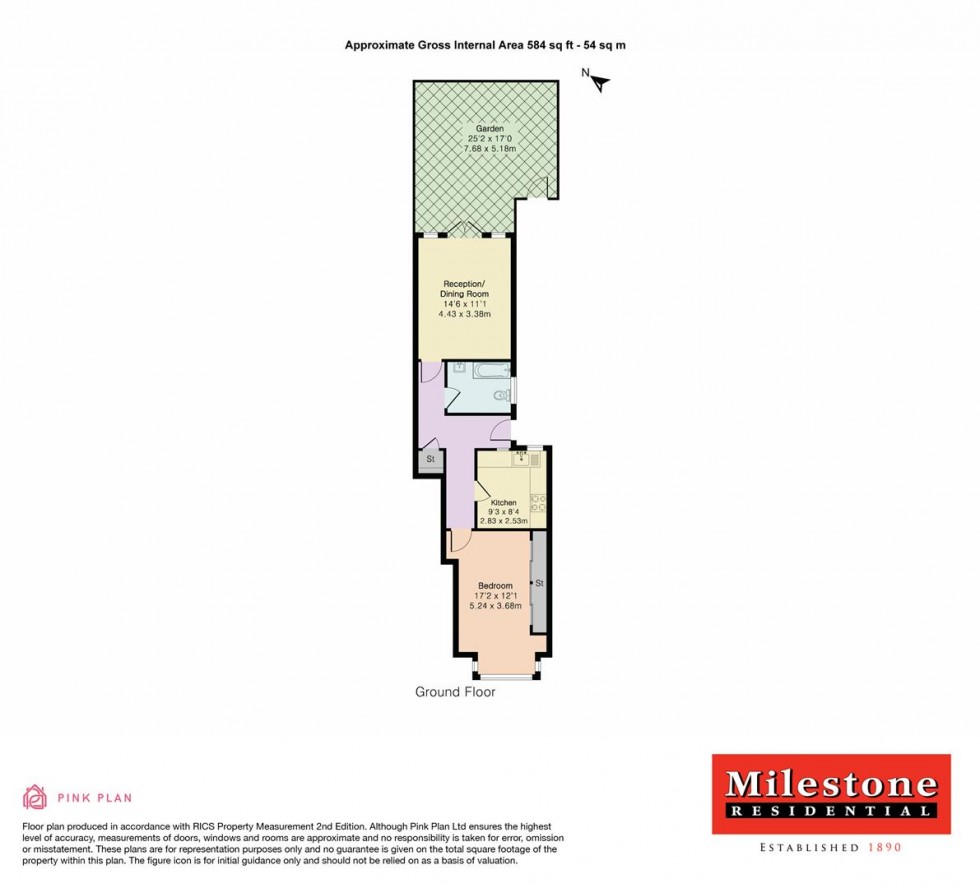 Floorplan for Thetford Road, Ashford