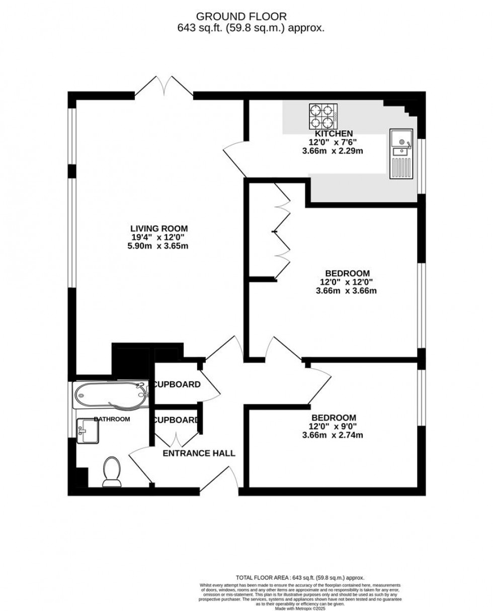 Floorplan for Constance Road, Whitton