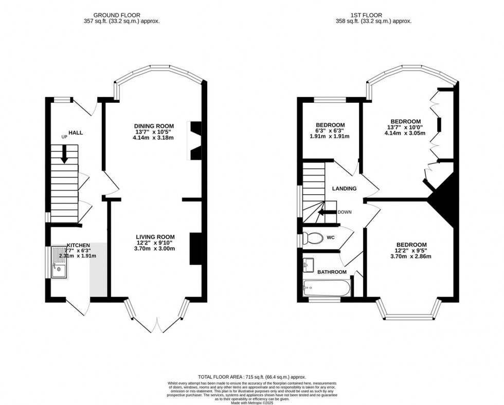 Floorplan for Wills Crescent, Whitton, Hounslow