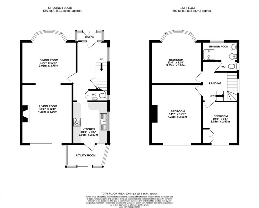 Floorplan for Alton Gardens, Twickenham