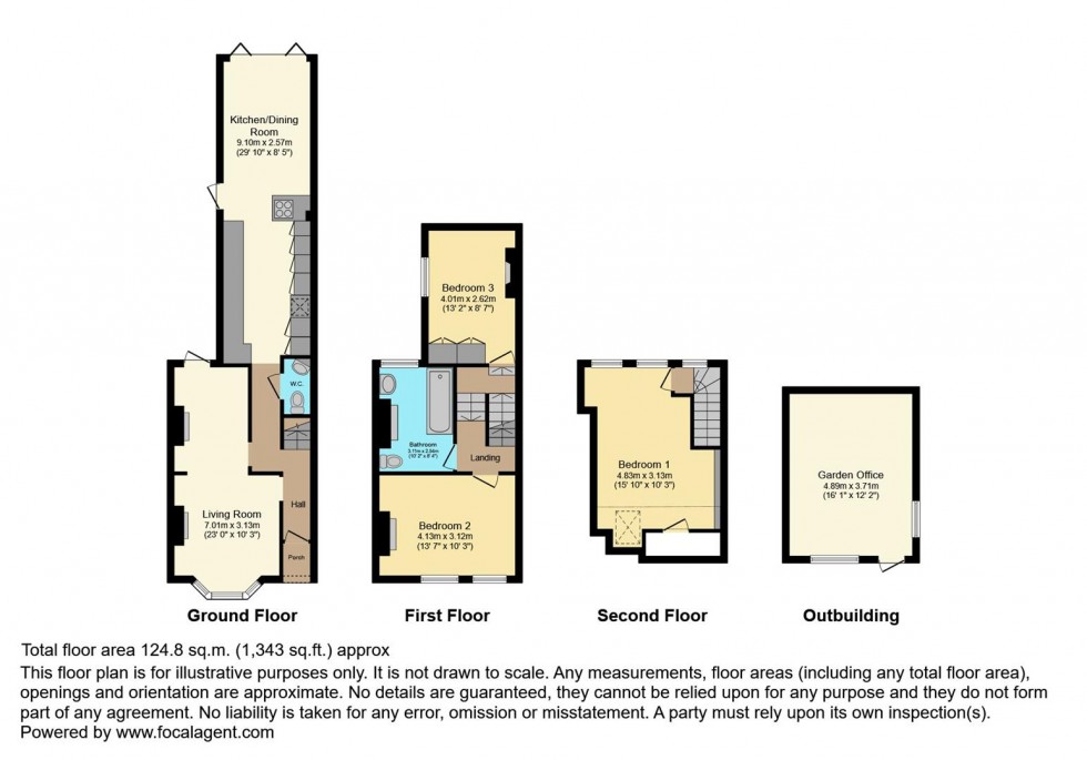 Floorplan for Campbell Road, Twickenham