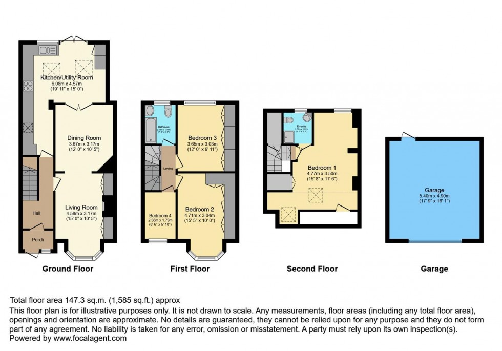 Floorplan for Selkirk Road, Twickenham