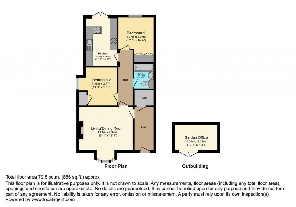 Floorplan for Amyand Park Road, Twickenham