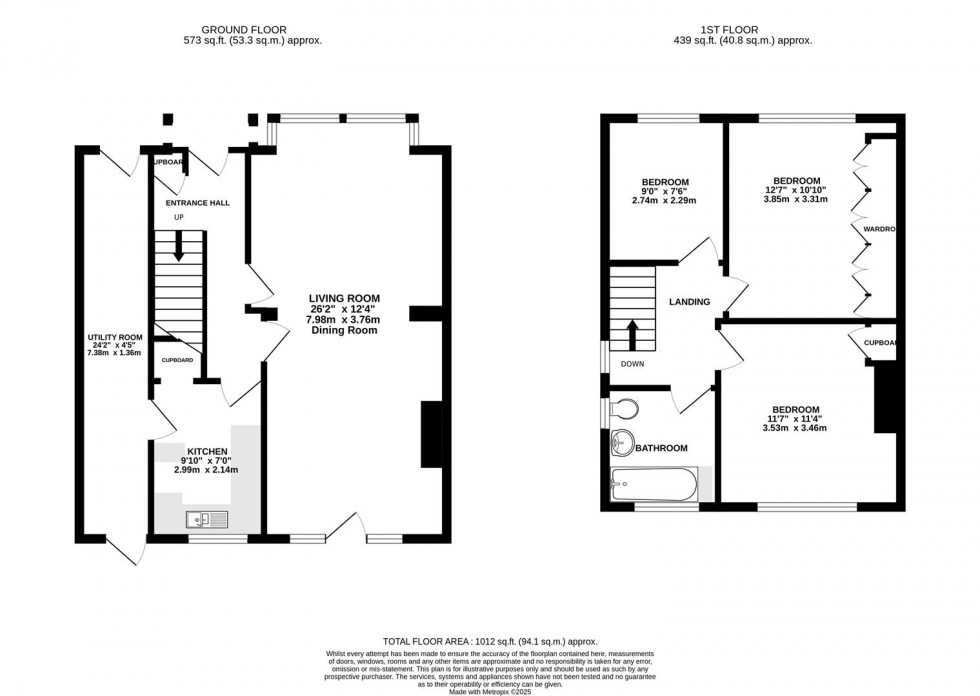 Floorplan for Park Road, Hounslow