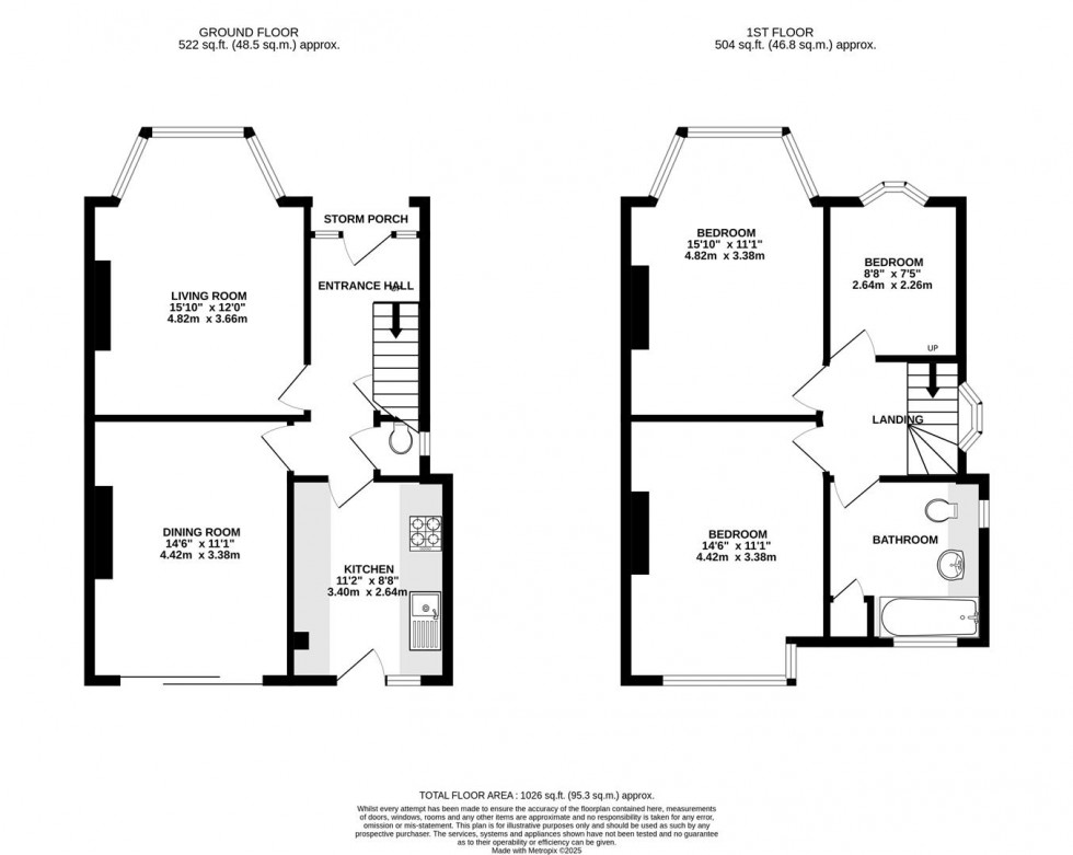 Floorplan for Ryecroft Avenue, Whitton