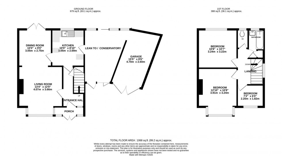 Floorplan for Arnold Crescent, Isleworth