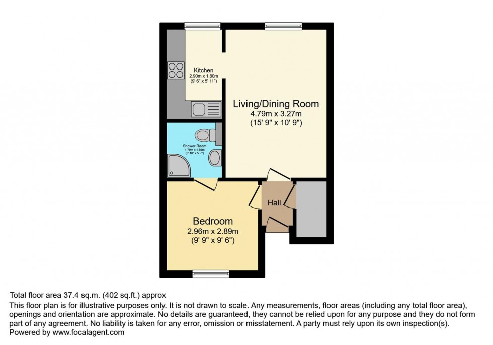 Floorplan for Hampton Road, Twickenham