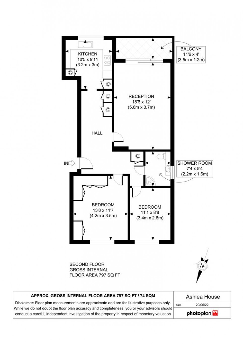 Floorplan for Fordbridge Road, Ashford