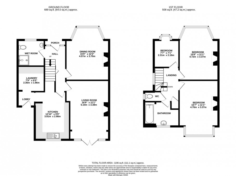 Floorplan for Strathearn Avenue, Whitton, Twickenham
