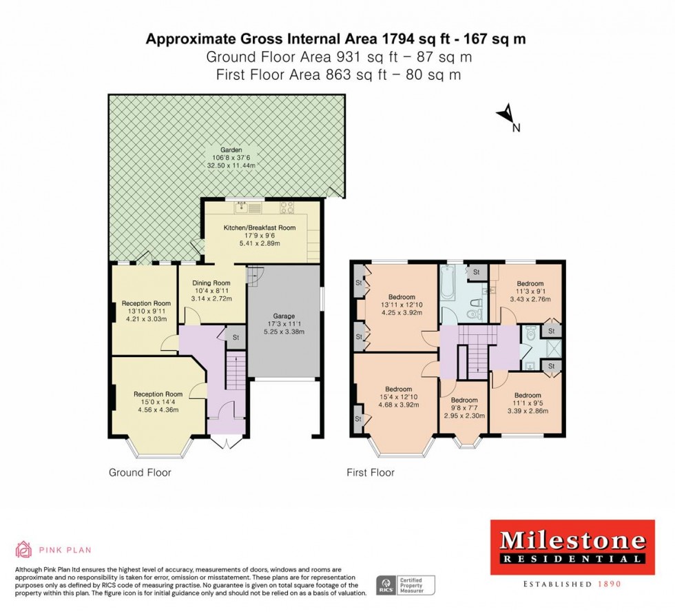 Floorplan for Stanwell Road, Ashford