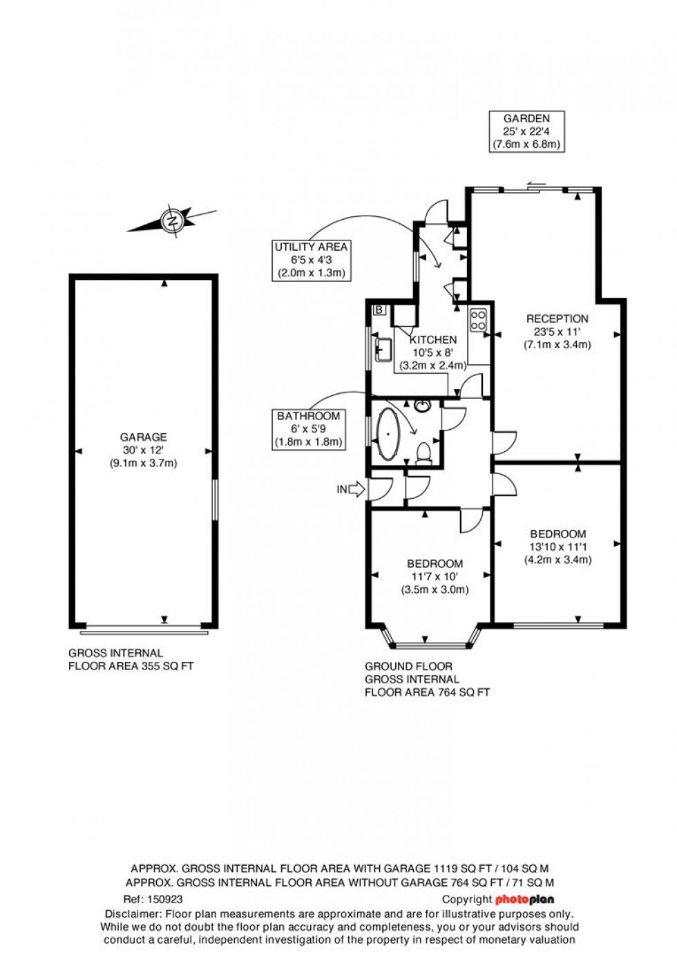 Floorplan for Dorset Road, Ashford