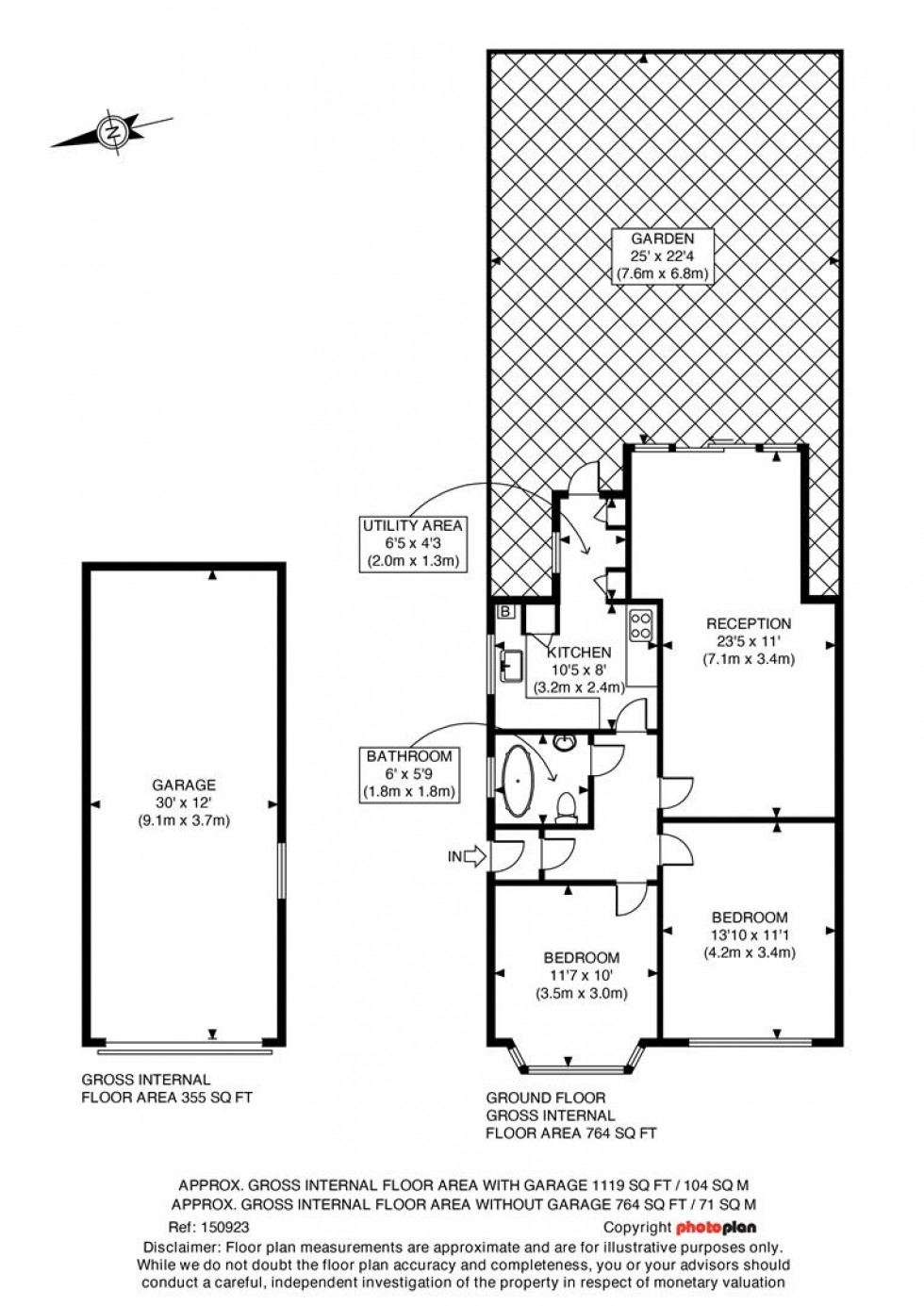 Floorplan for Dorset Road, Ashford