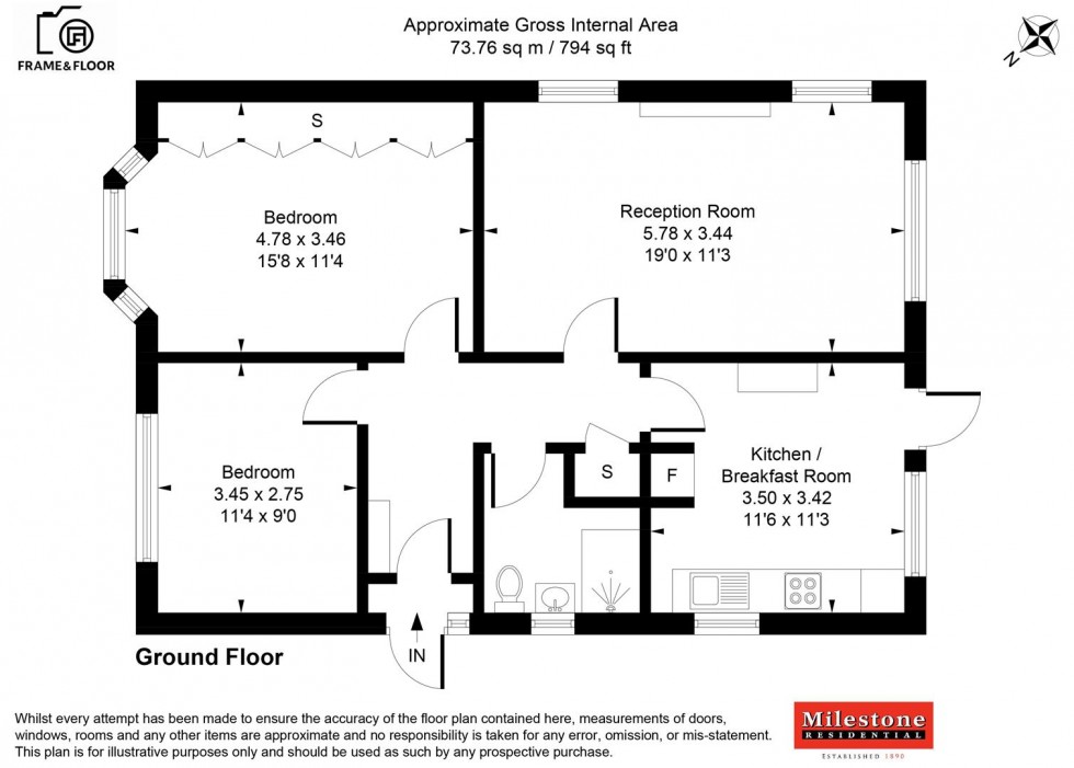 Floorplan for Ripston Road, Ashford