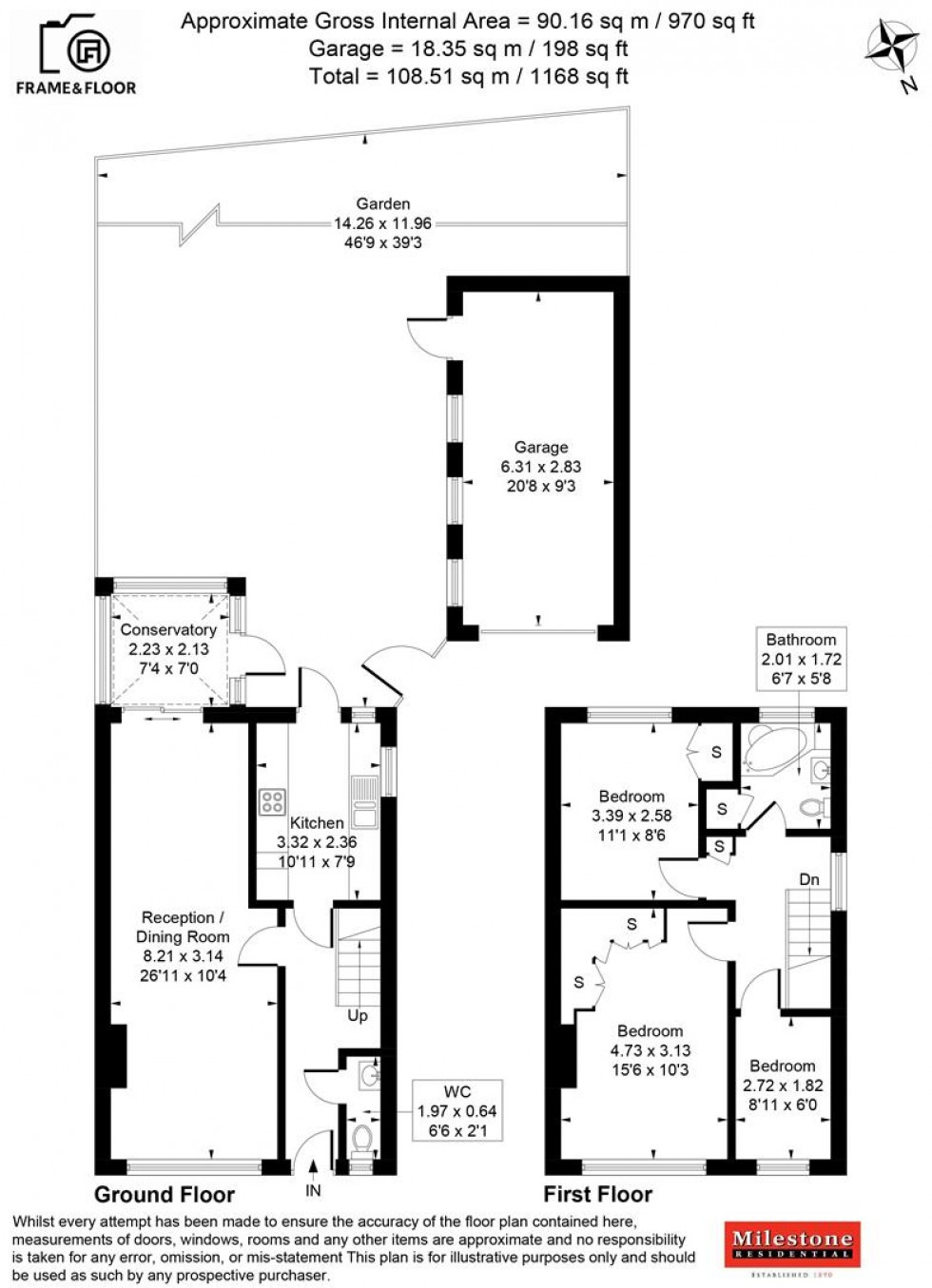 Floorplan for Chessholme Road, Ashford
