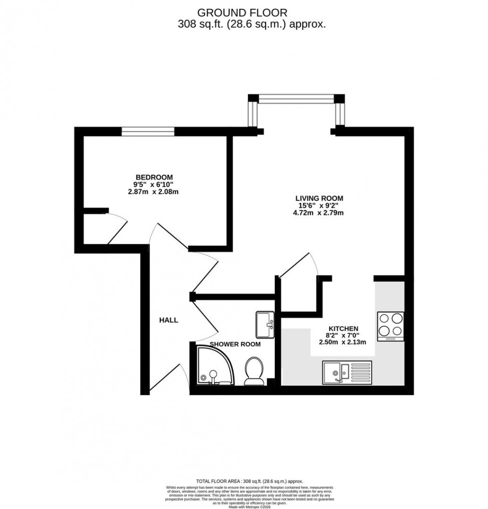 Floorplan for Beaumont Place, Isleworth