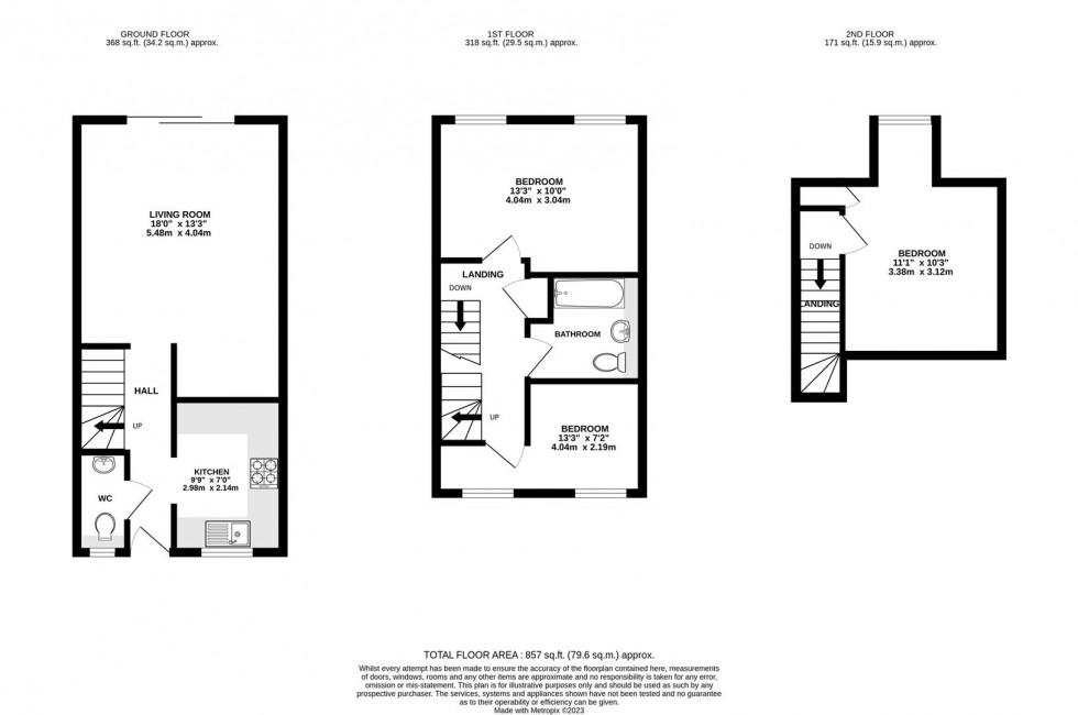 Floorplan for Pownall Road, Hounslow