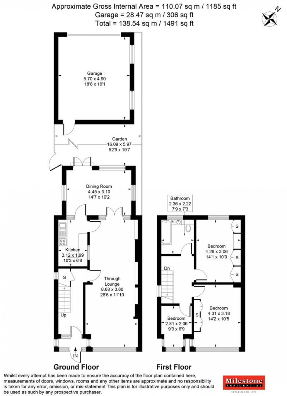 Floorplan for Shelson Avenue, Feltham