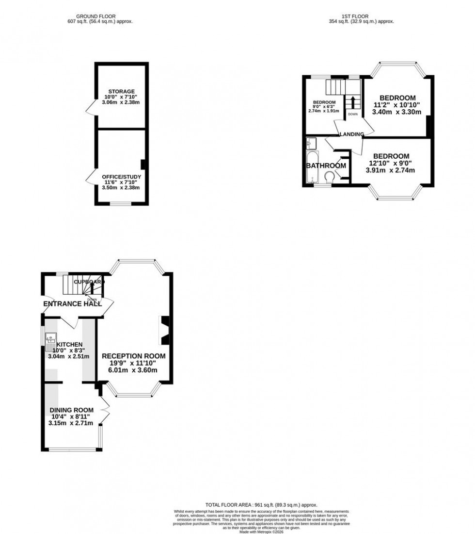 Floorplan for Warren Road, Whitton