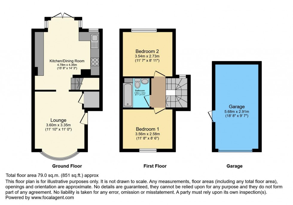 Floorplan for Radnor Road, Twickenham