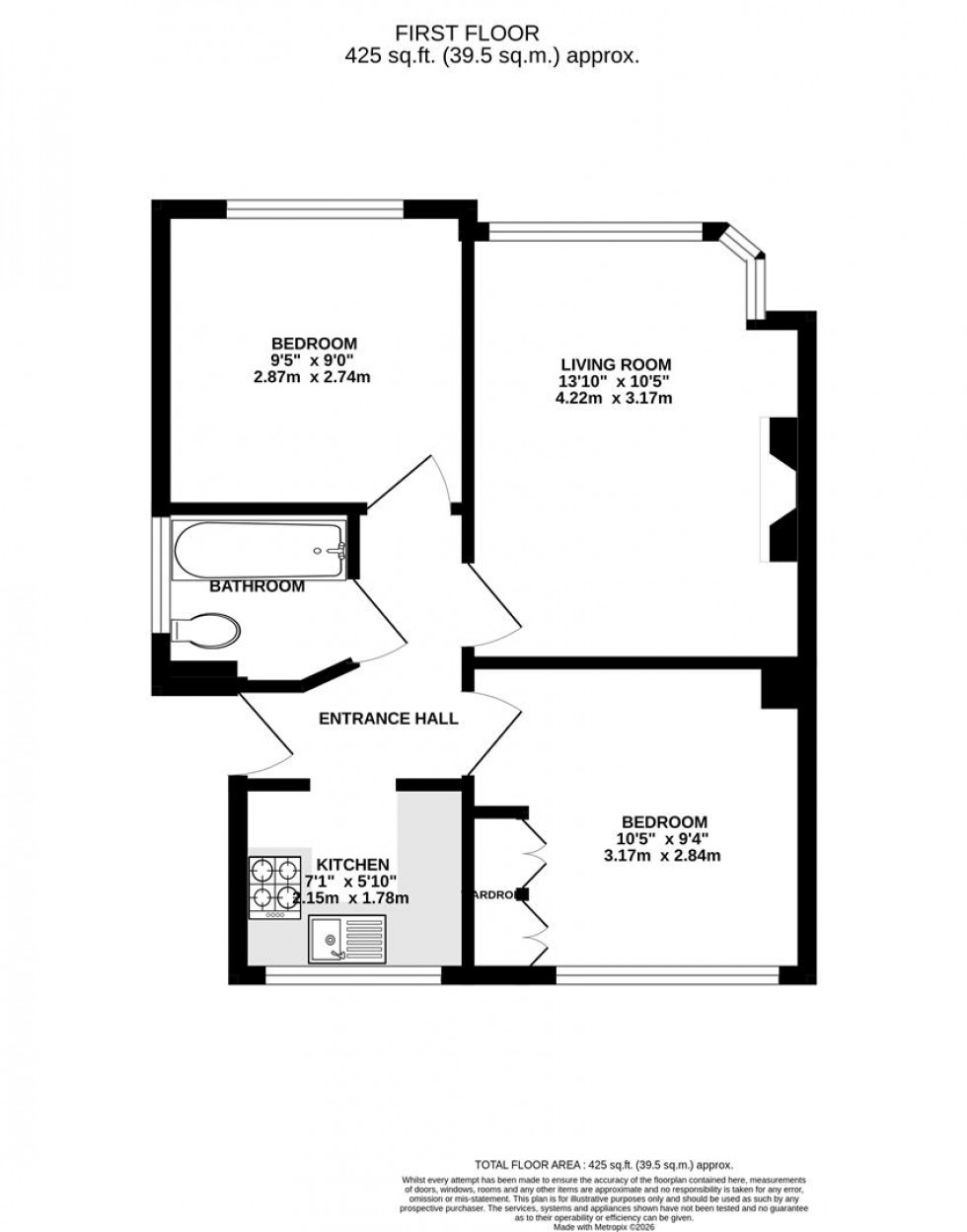 Floorplan for Redfern Avenue, Whitton, Hounslow