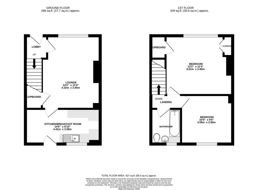 Floorplan for Springfield Road, Whitton