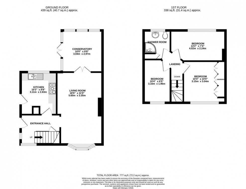 Floorplan for Warren Road, Whitton