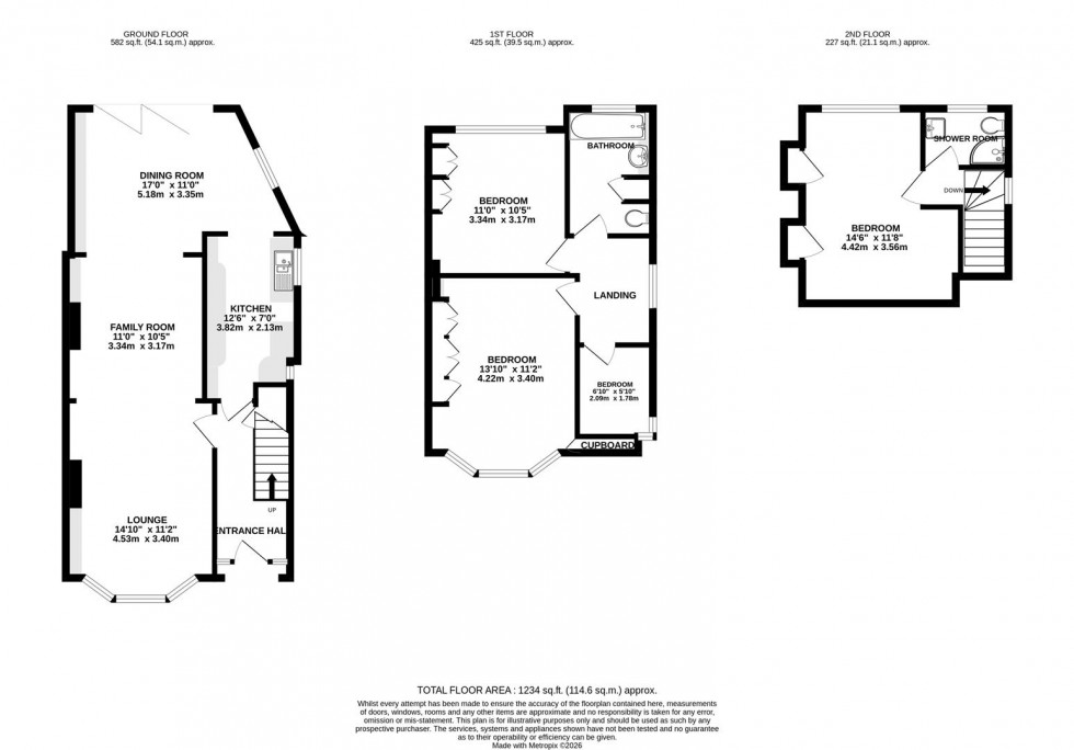 Floorplan for Rydal Gardens, Whitton, Hounslow