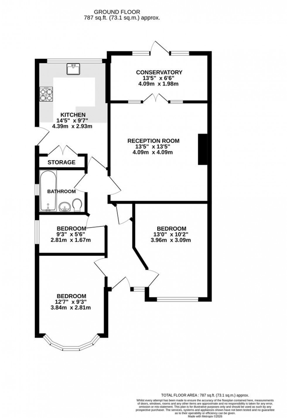 Floorplan for Glasbrook Avenue, Whitton
