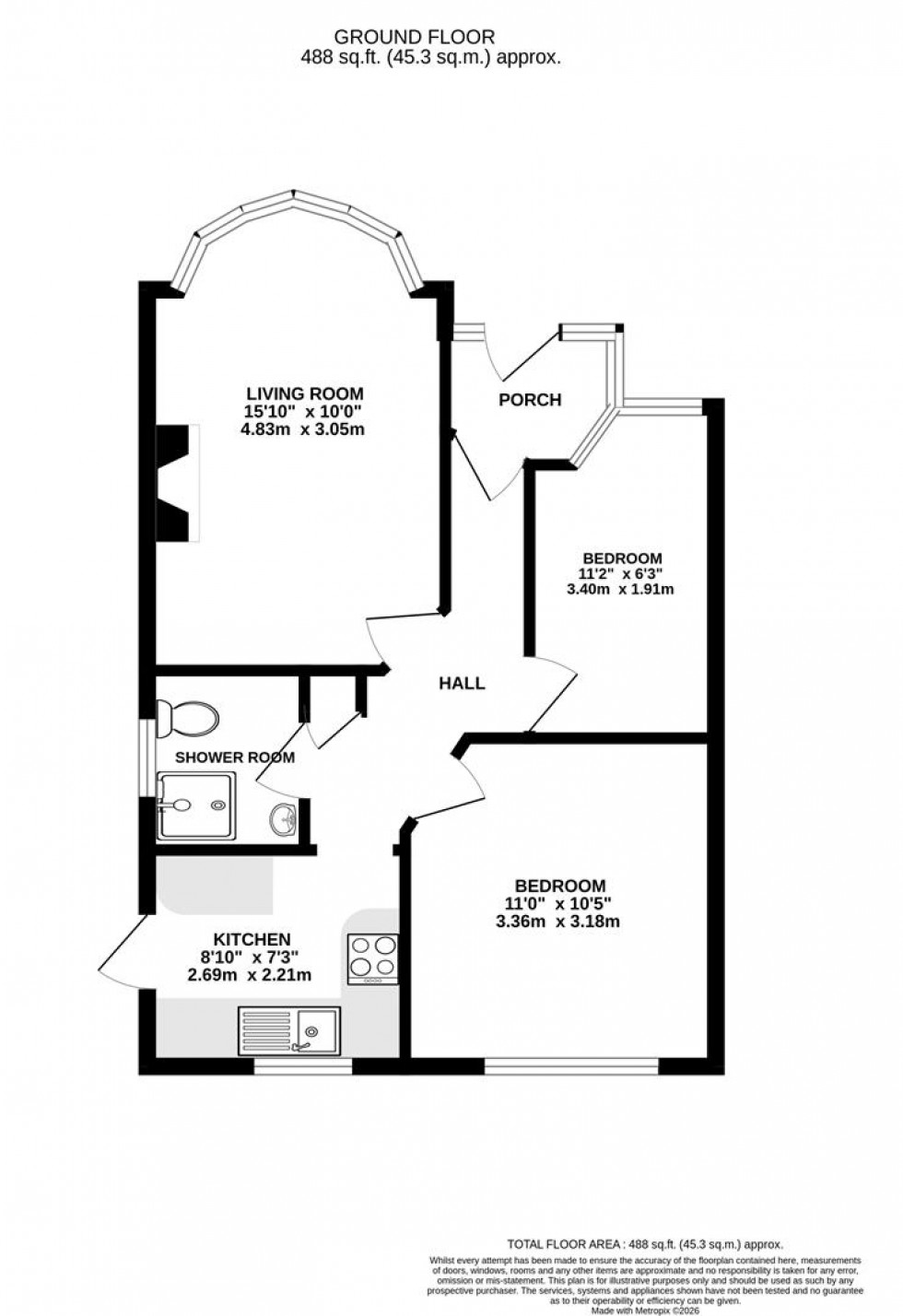 Floorplan for Argyle Avenue, Whitton, Hounslow