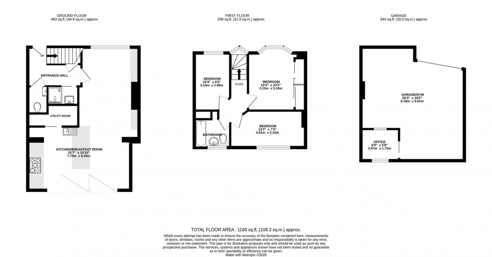 Floorplan for Warren Road, Whitton