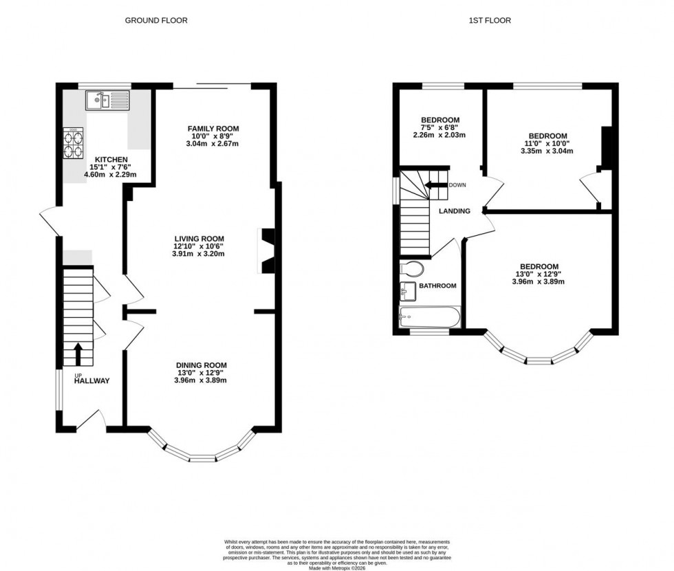 Floorplan for Argyle Avenue, Whitton, Hounslow