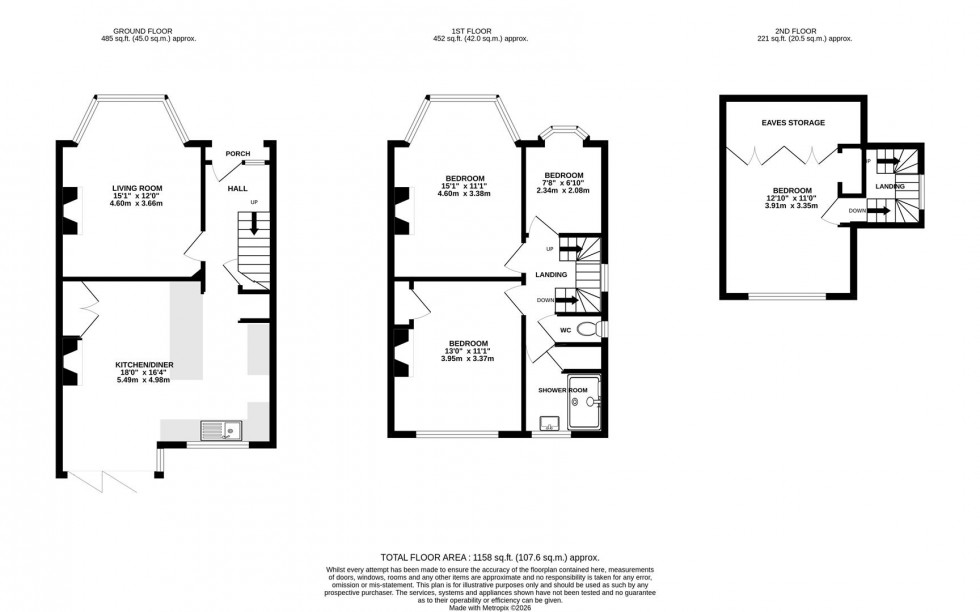Floorplan for Melrose Avenue, Whitton