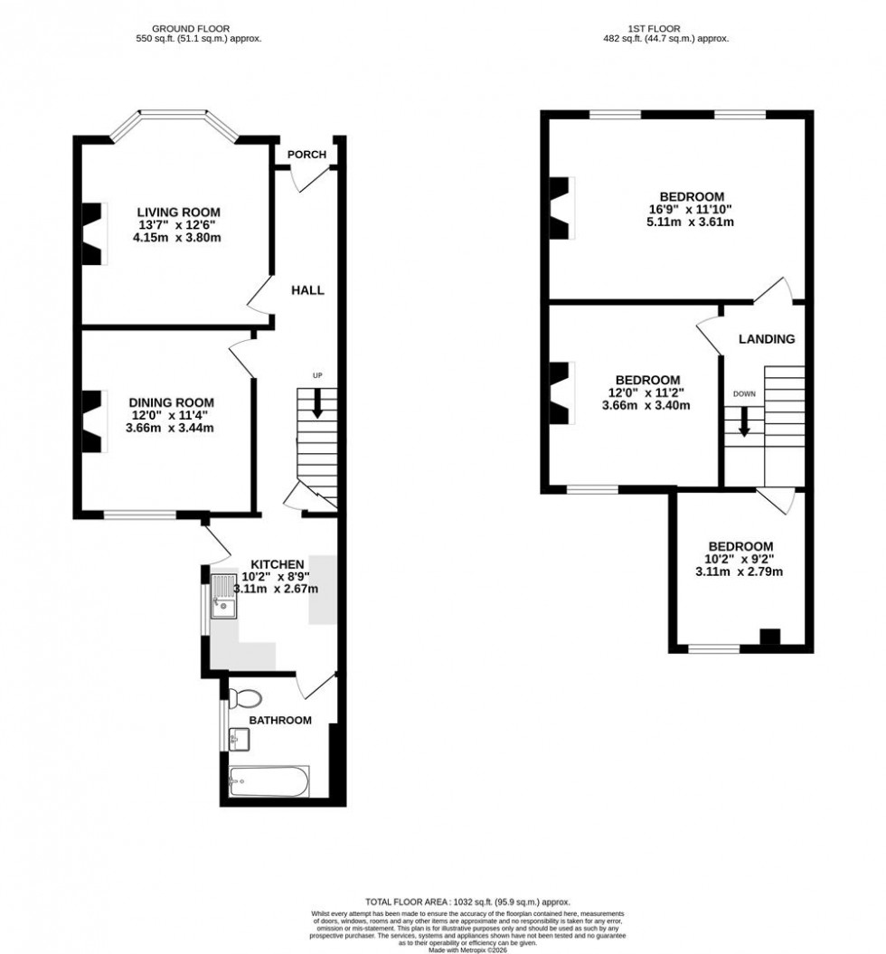 Floorplan for Hanworth Road, Hounslow