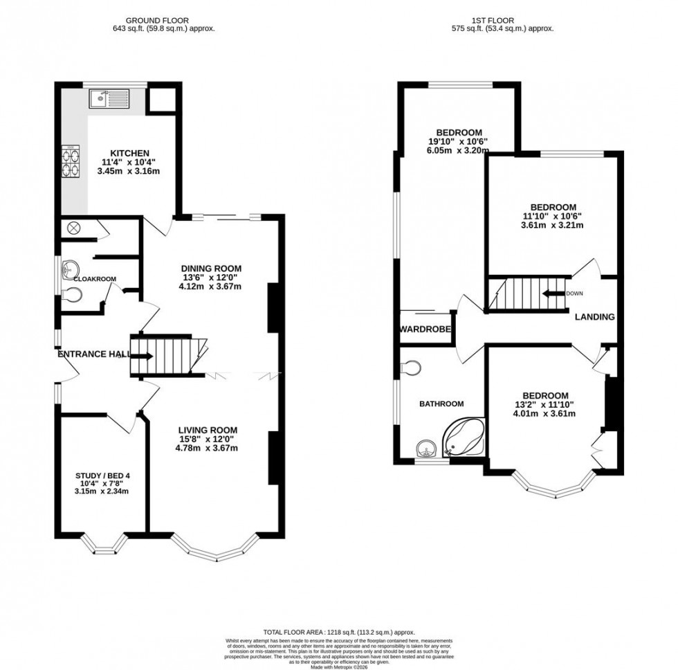 Floorplan for Lyndhurst Avenue, Whitton